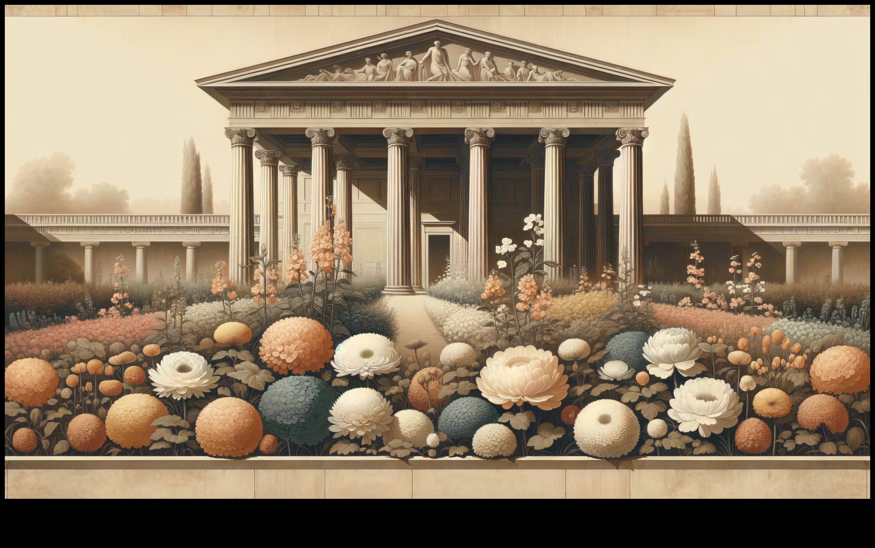 Grieķu dārzi: sulīgās ainavas neoklasicisma mākslā