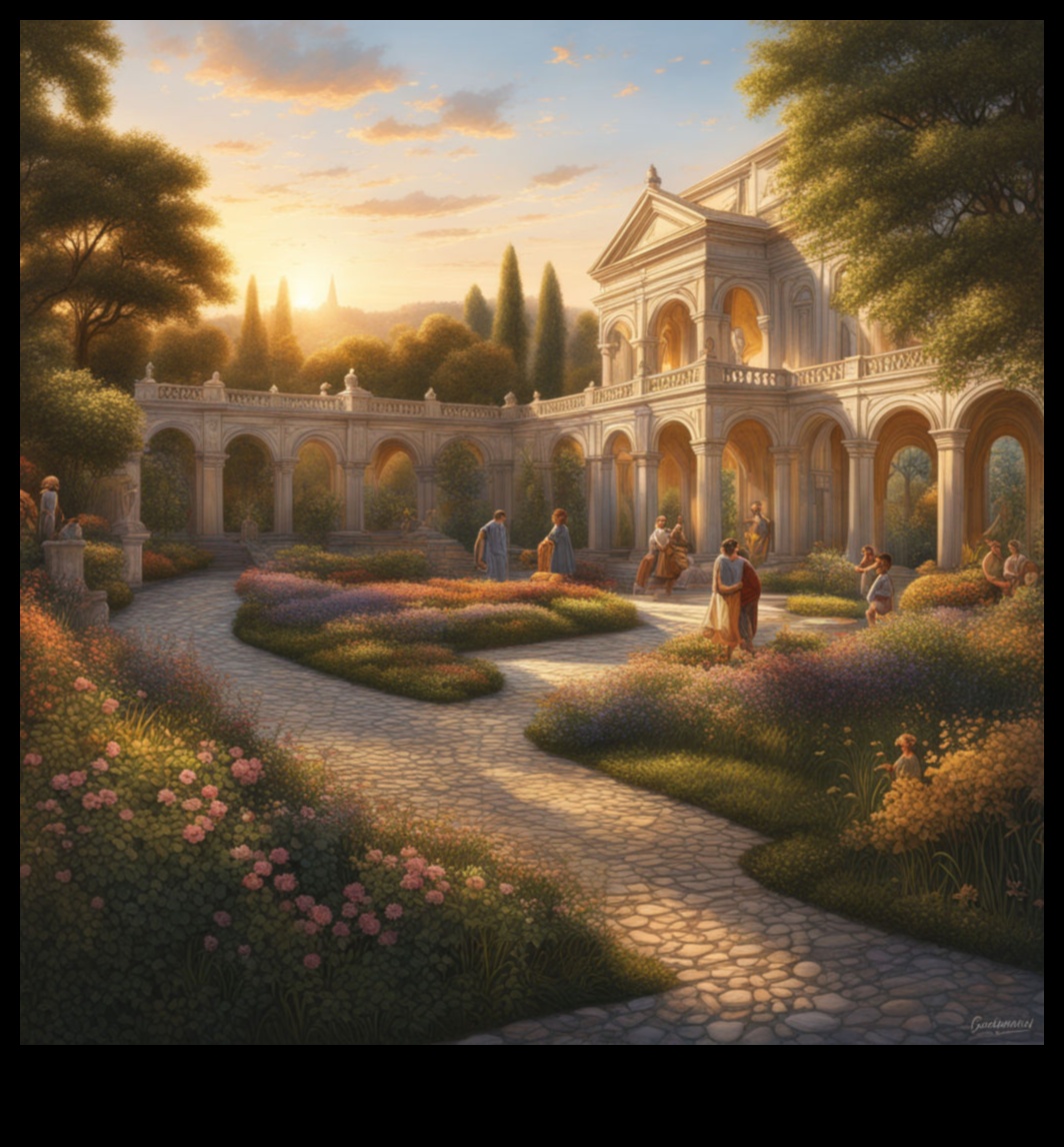 Grieķu dārzi: sulīgās ainavas neoklasicisma mākslā