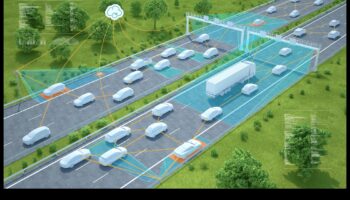 Highway Harmonies: komerciālo kravas automašīnu sinhronizēta kustība
