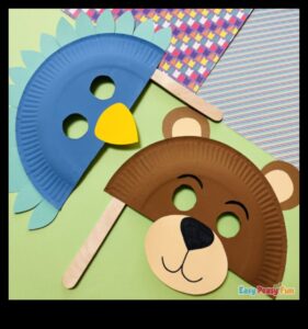 DIY bērnu papīra šķīvju maskas: tēlainu tēlu veidošana