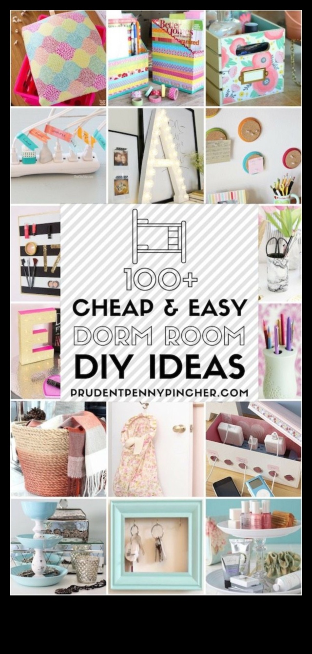 DIY amatniecība koledžas studentiem: kopmītņu telpu dekorēšana un daudz kas cits